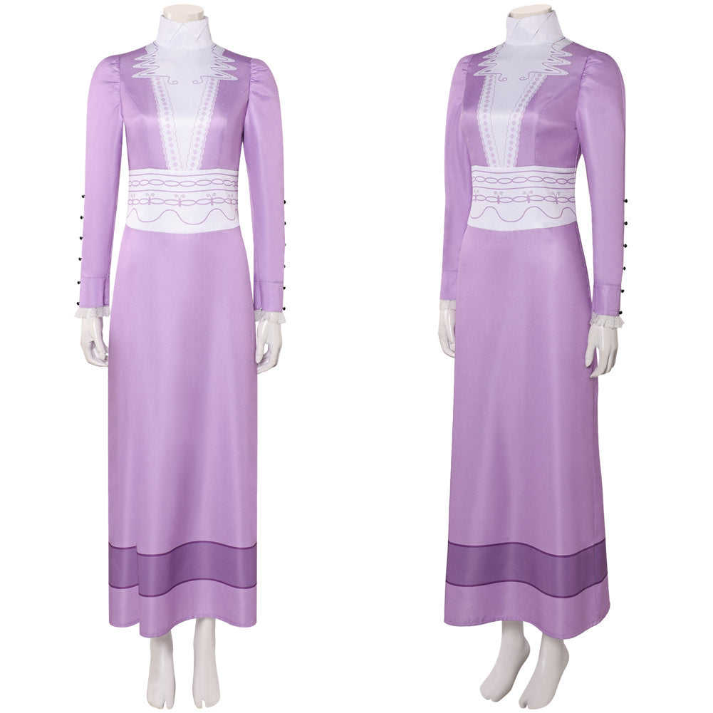 Un Monstre à Paris Lucille Robe Violettte Cosplay Costume