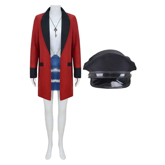 Une Jolie Femme Vivian Tenue de Veste Rouge Cosplay Costume
