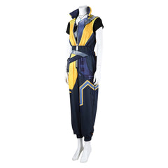 Valorant Waylay Tenue Jaune et Bleue Cosplay Costume
