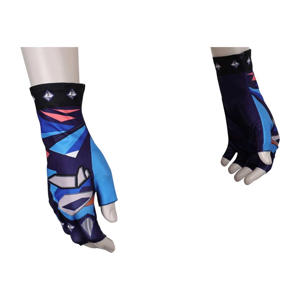 Valorant Yoru Gants Bleus Cosplay Accessoire