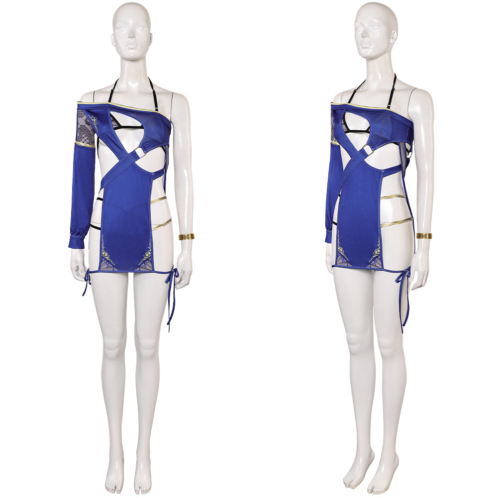 Venus Vacation Prism: Dead or Alive Xtreme(2025) Monika Maillot de Bain Bleu Cosplay Costume