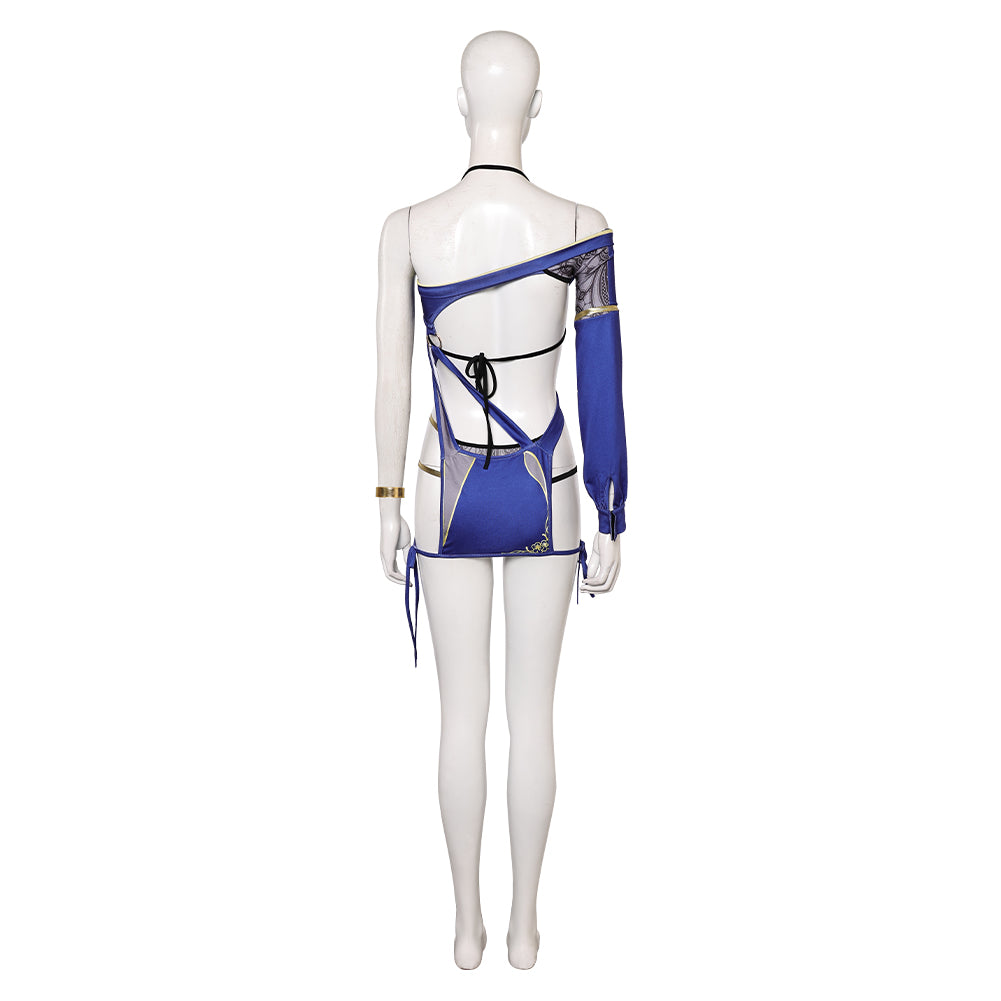 Venus Vacation Prism: Dead or Alive Xtreme(2025) Monika Maillot de Bain Bleu Cosplay Costume