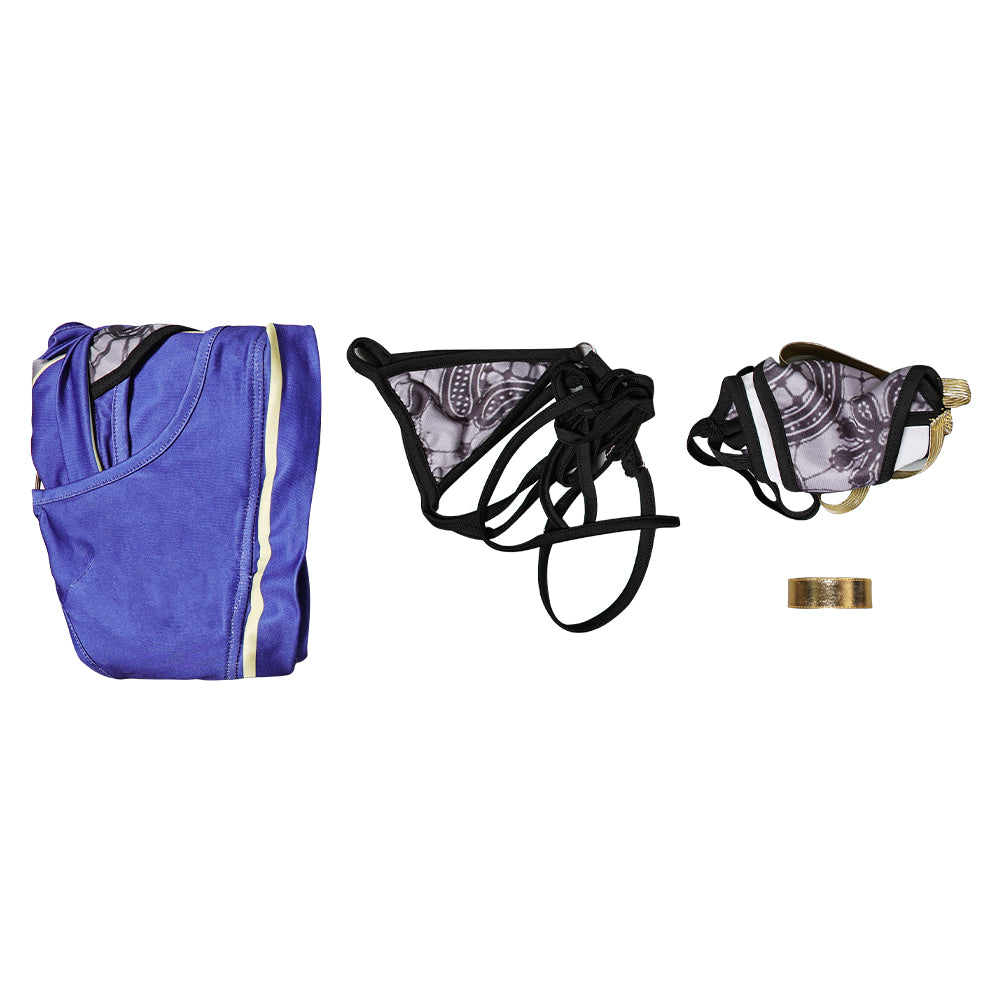 Venus Vacation Prism: Dead or Alive Xtreme(2025) Monika Maillot de Bain Bleu Cosplay Costume