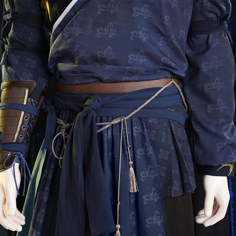 Where Winds Meet Jiang Yan Tenue Bleue Cosplay Costume