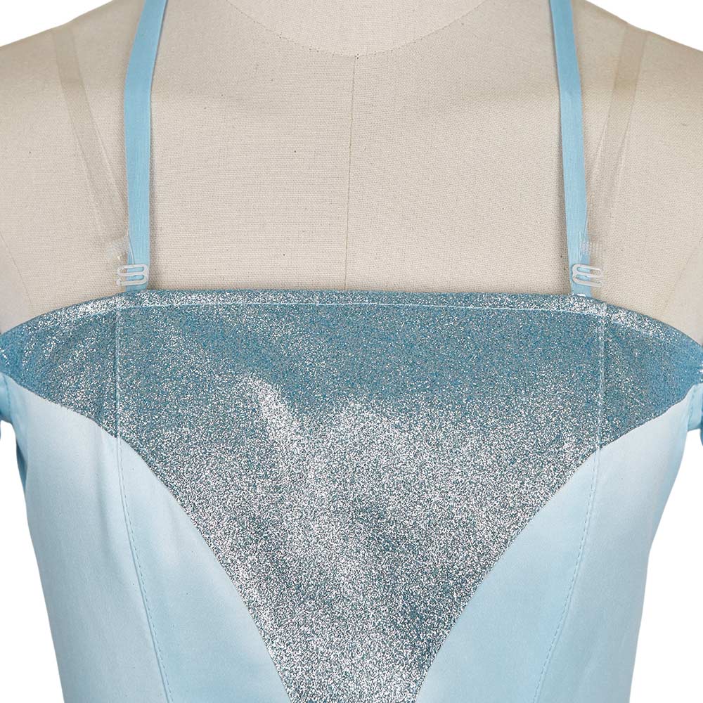 Wicked Glinda Robe Bleue Cosplay Costume