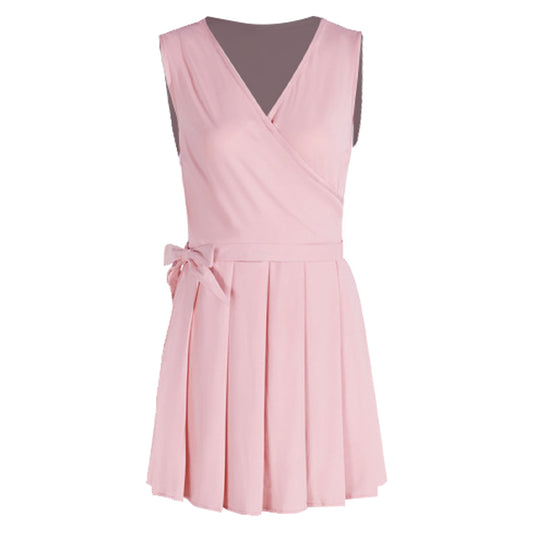 Wicked Glinda Robe Plissée Rose Cosplay Costume