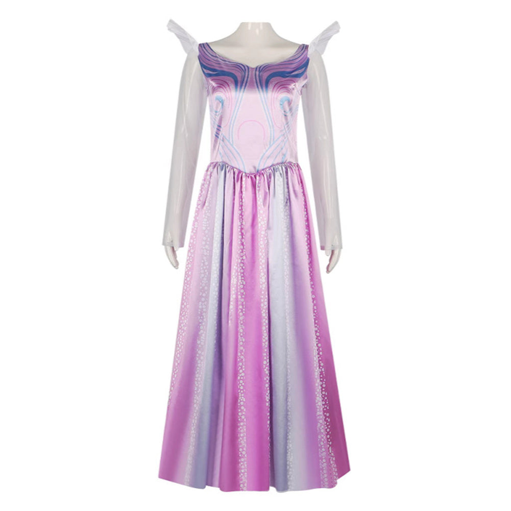 Wicked Glinda Robe Rose Sans Manches Cosplay Costume