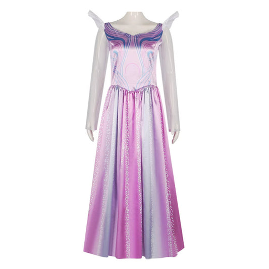 Wicked Glinda Robe Rose Sans Manches Cosplay Costume