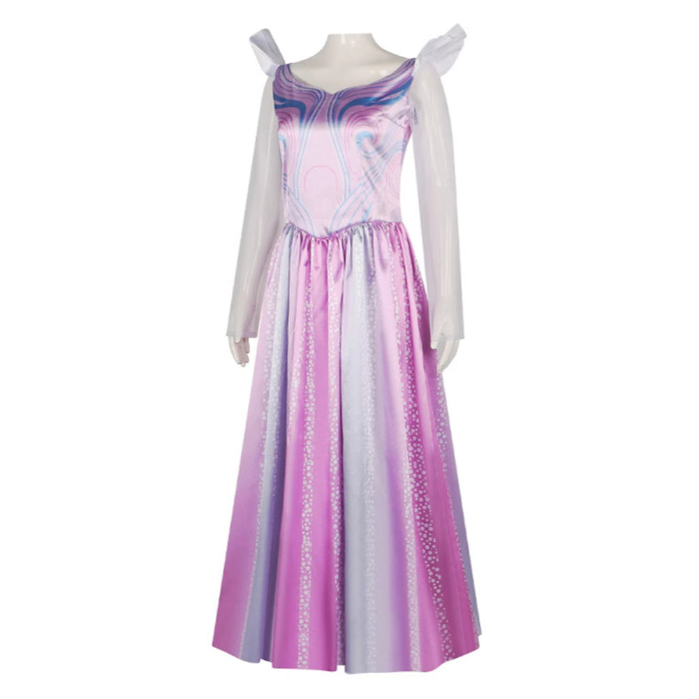 Wicked Glinda Robe Rose Sans Manches Cosplay Costume