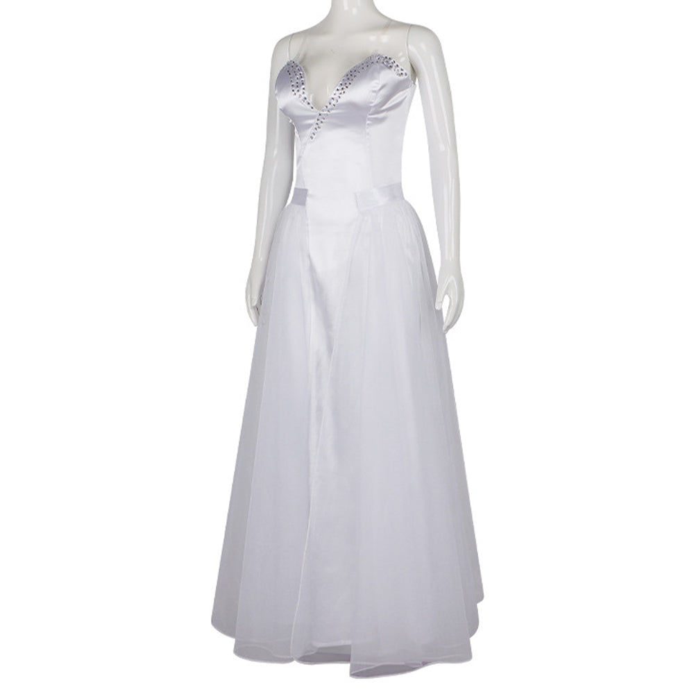 Wicked Glinda Robe Violette Argentée Cosplay Costume