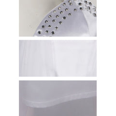 Wicked Glinda Robe Violette Argentée Cosplay Costume