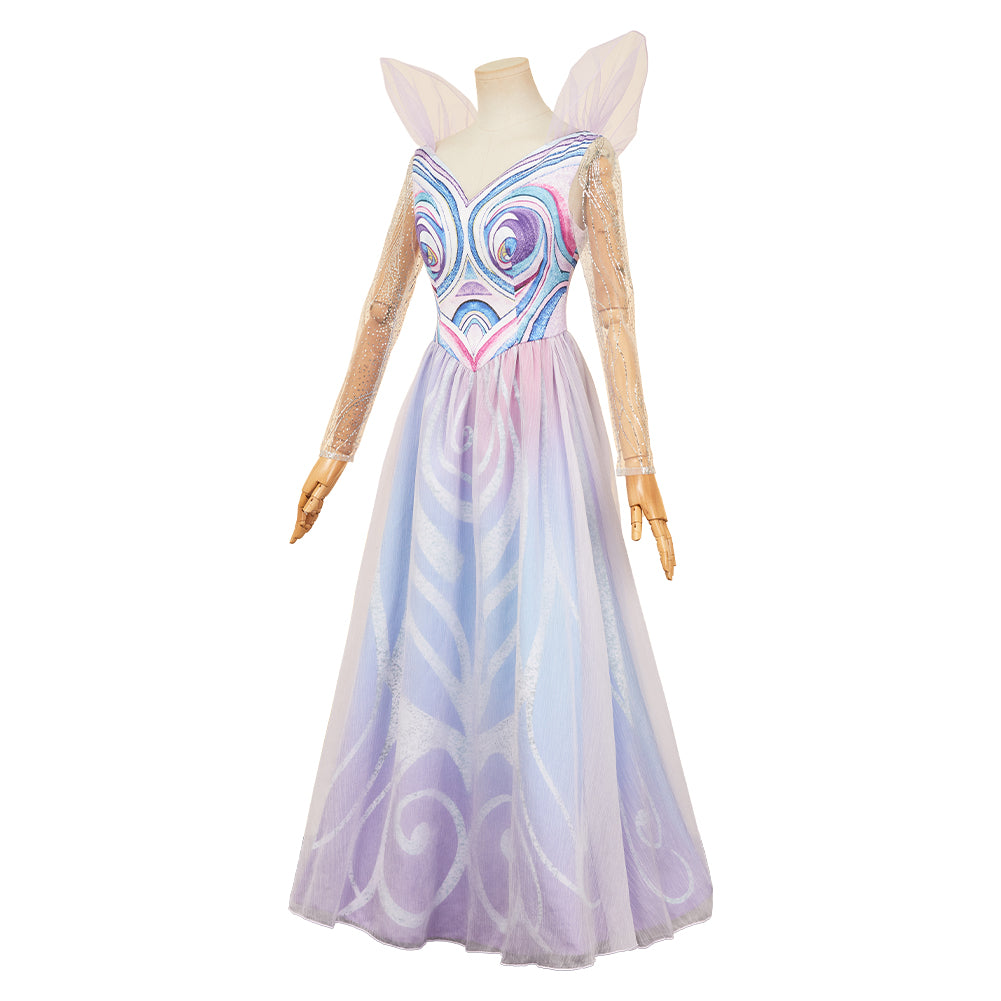 Wicked Glinda Robe Violette Cosplay Costume Ver.2