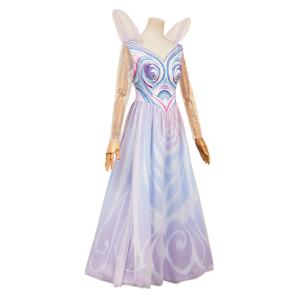 Wicked Glinda Robe Violette Cosplay Costume Ver.2