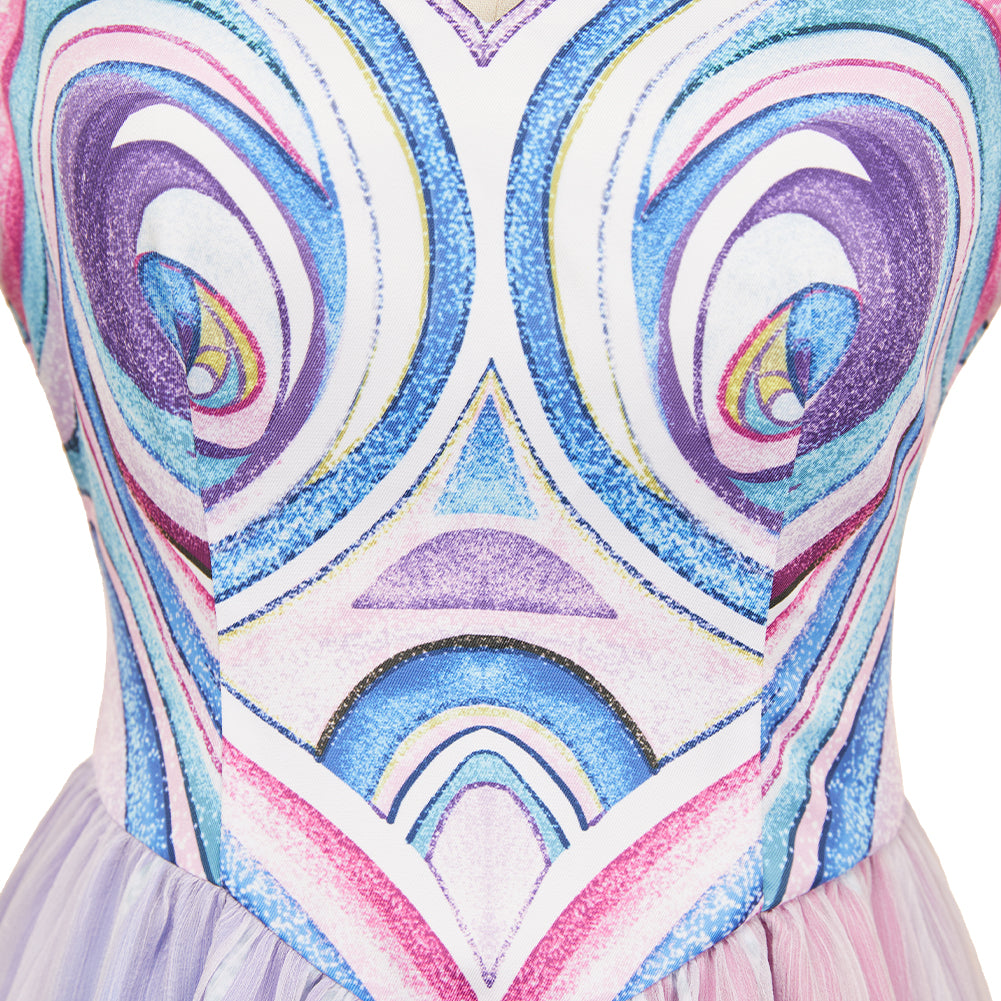 Wicked Glinda Robe Violette Cosplay Costume Ver.2