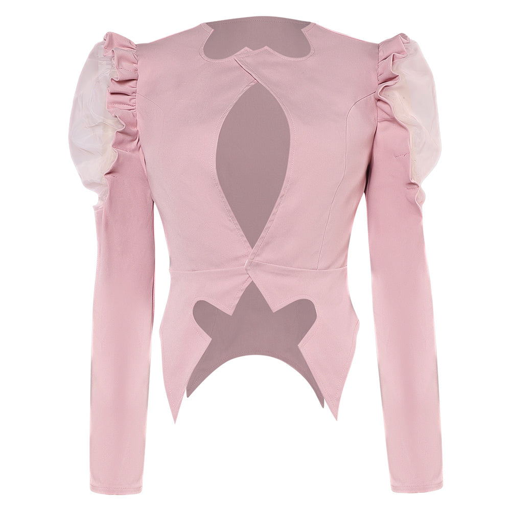 Wicked Glinda Veste Rose Cosplay Costume
