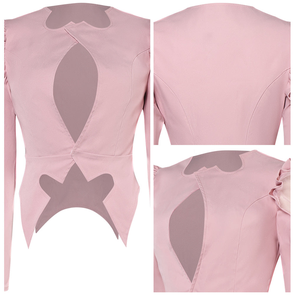 Wicked Glinda Veste Rose Cosplay Costume