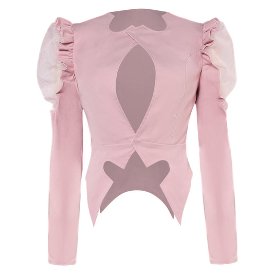 Wicked Glinda Veste Rose Cosplay Costume