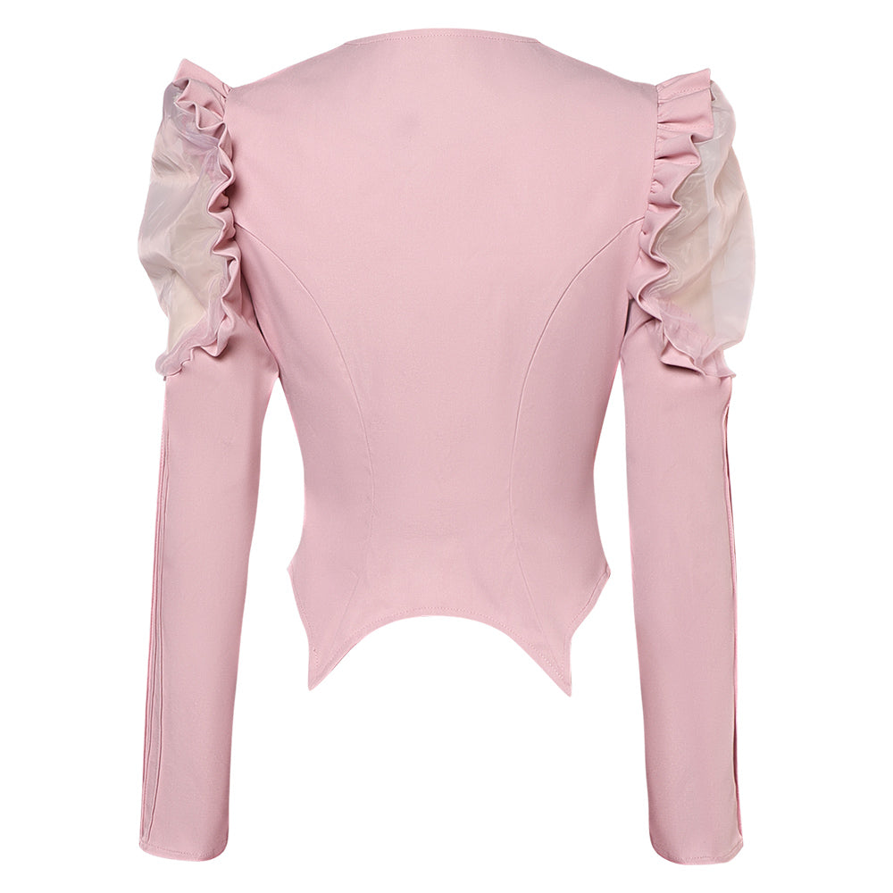 Wicked Glinda Veste Rose Cosplay Costume