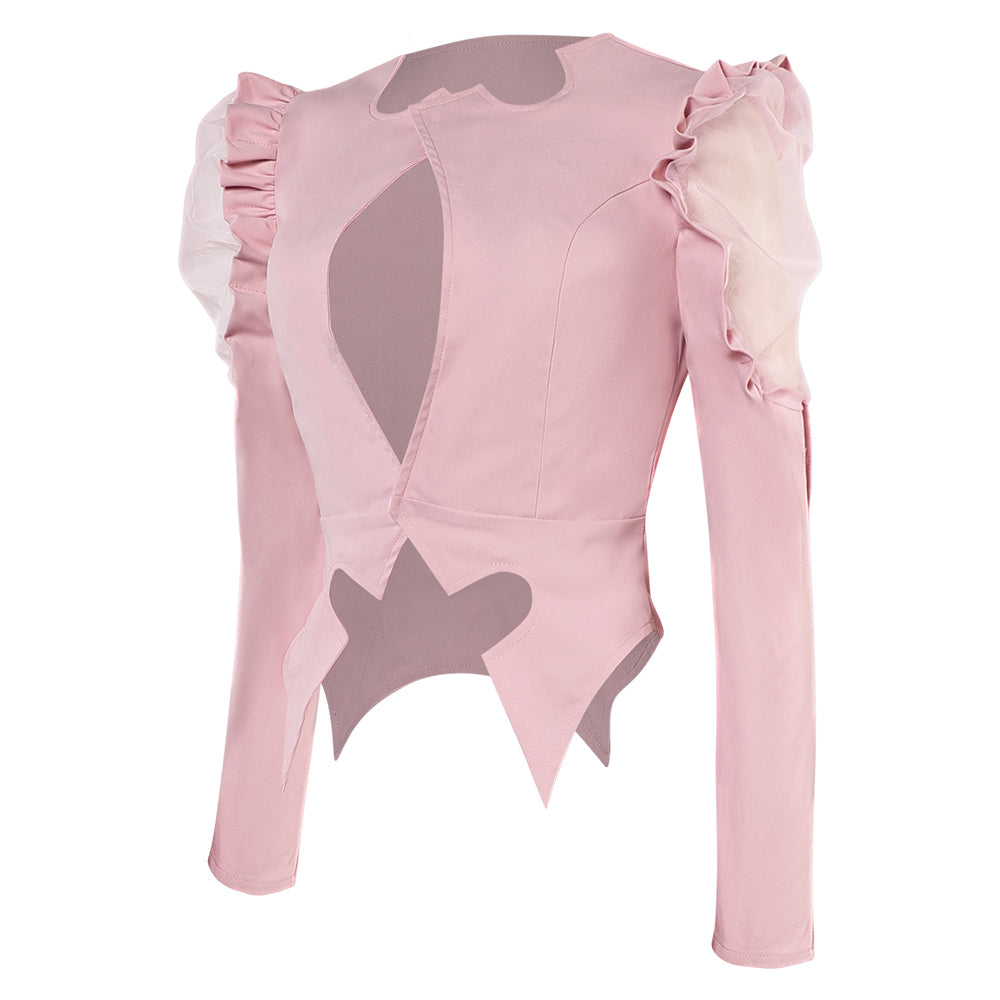 Wicked Glinda Veste Rose Cosplay Costume