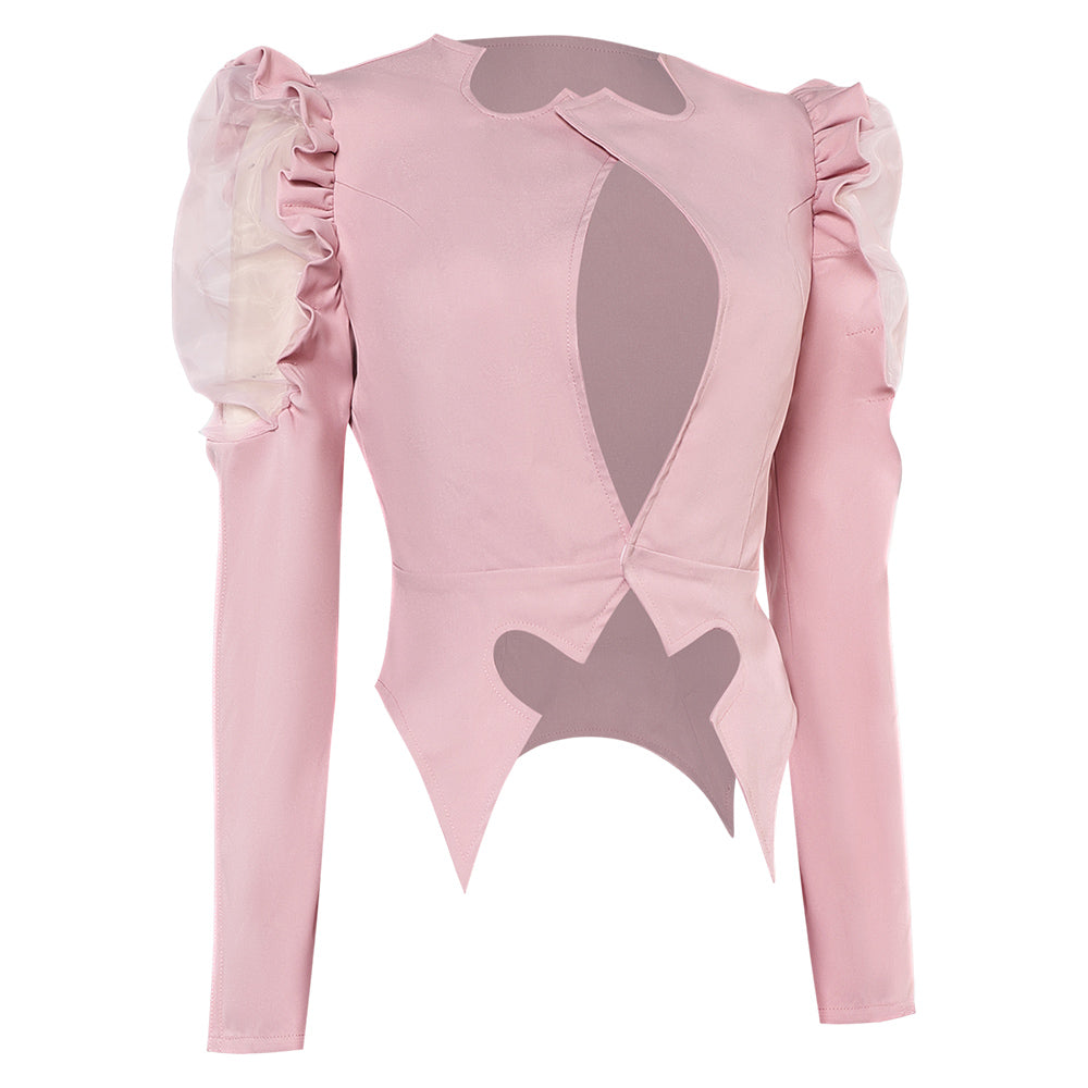 Wicked Glinda Veste Rose Cosplay Costume