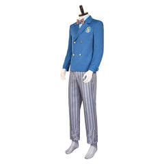 Wicked Homme Uniforme Scolaire Bleu Cosplay Costume
