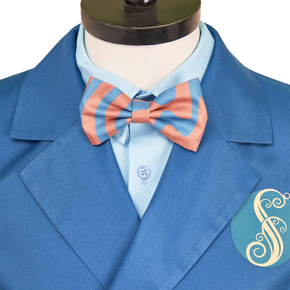 Wicked Homme Uniforme Scolaire Bleu Cosplay Costume