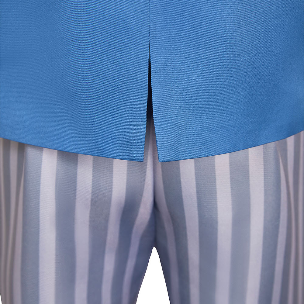 Wicked Homme Uniforme Scolaire Bleu Cosplay Costume