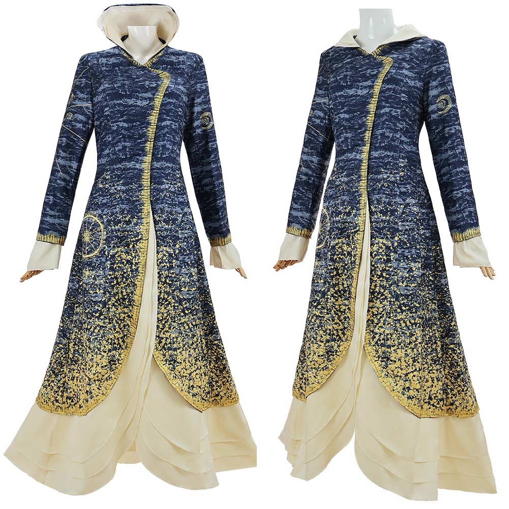 Wicked Madame Morrible Robe Bleue Cosplay Costume