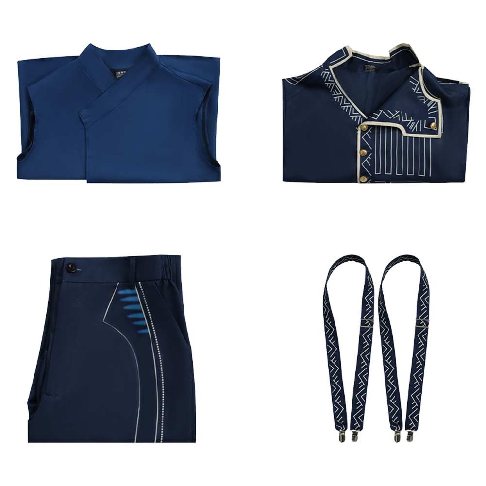 Wicked Prince Fiyero Tenue Bleue Cosplay Costume