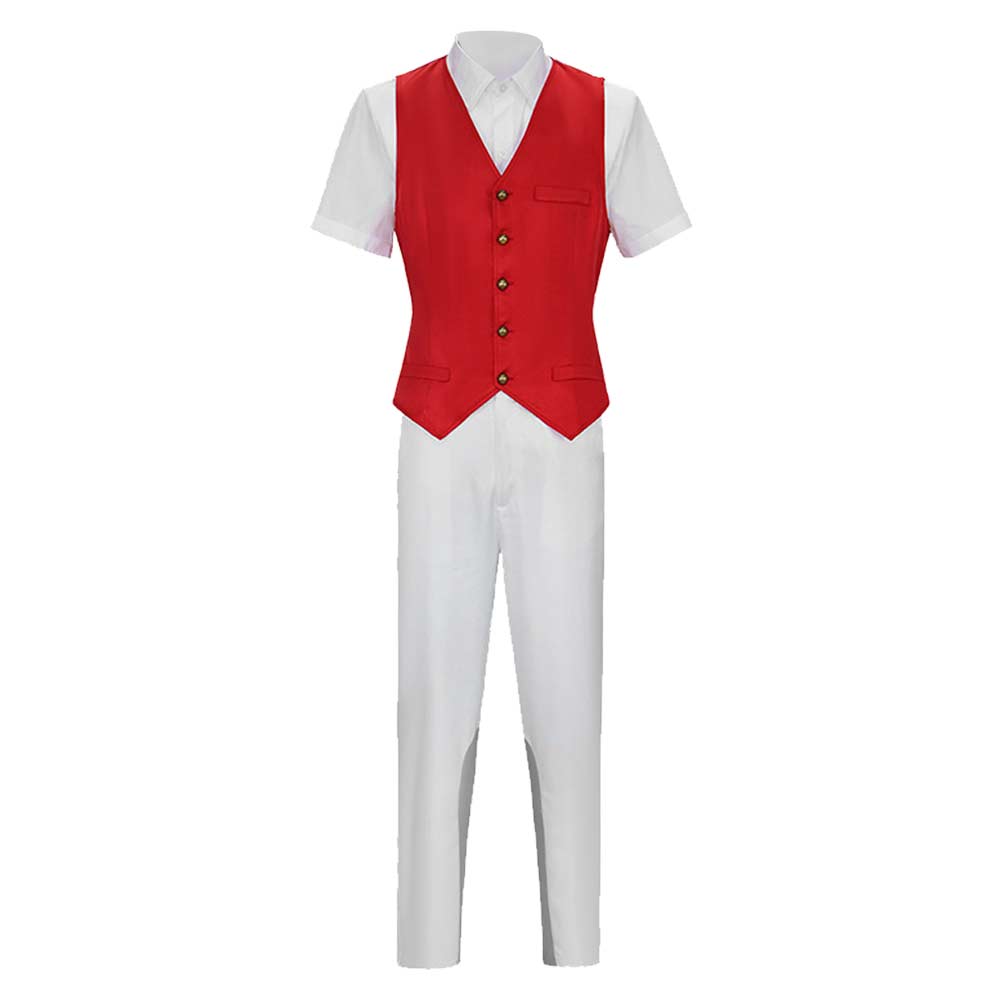 Wicked Prince Fiyero Tenue de Gilet Rouge Cosplay Costume
