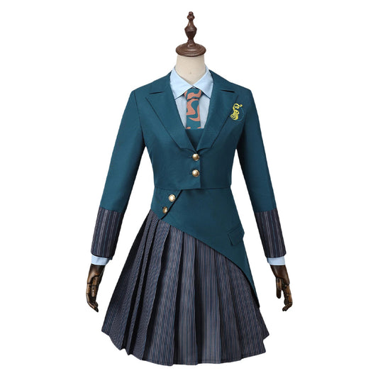 Wicked: For Good(2025) Elphaba Uniforme Scolaire Vert Cosplay Costume