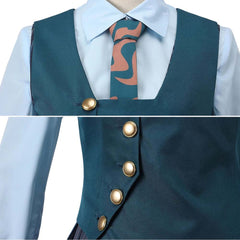 Wicked: For Good(2025) Elphaba Uniforme Scolaire Vert Cosplay Costume