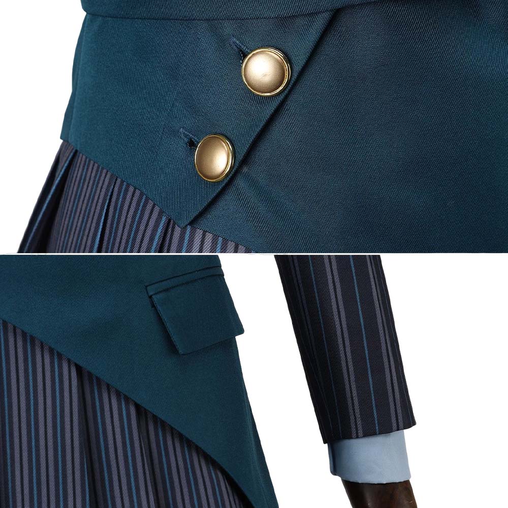 Wicked: For Good(2025) Elphaba Uniforme Scolaire Vert Cosplay Costume