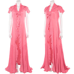 Wicked: For Good(2025) Glinda Pyjama Robe Rose Cosplay Costume