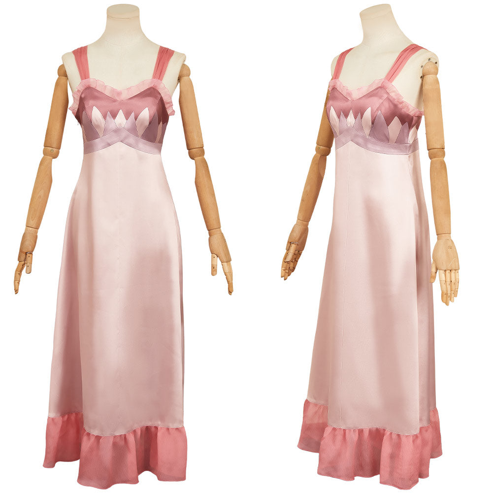 Wicked: For Good(2025) Glinda Robe à Bretelles Rose Cosplay Costume