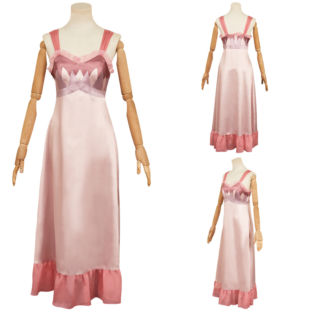 Wicked: For Good(2025) Glinda Robe à Bretelles Rose Cosplay Costume