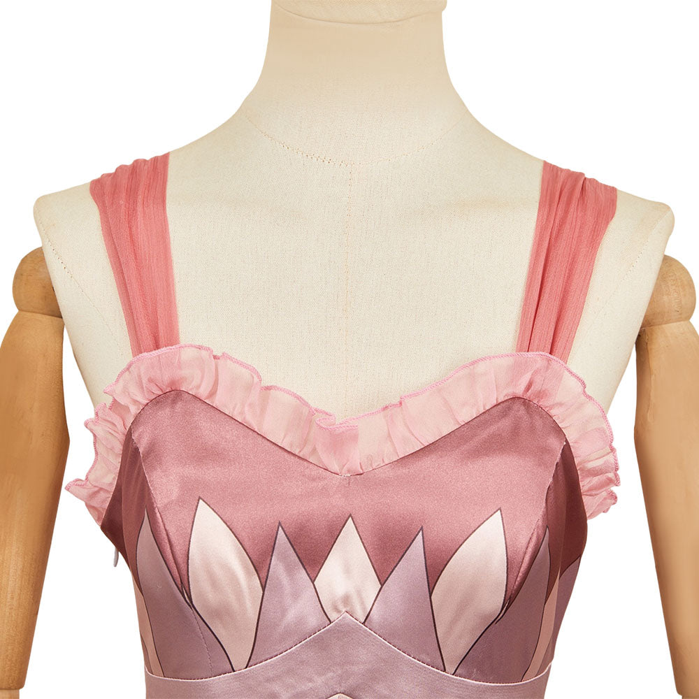 Wicked: For Good(2025) Glinda Robe à Bretelles Rose Cosplay Costume