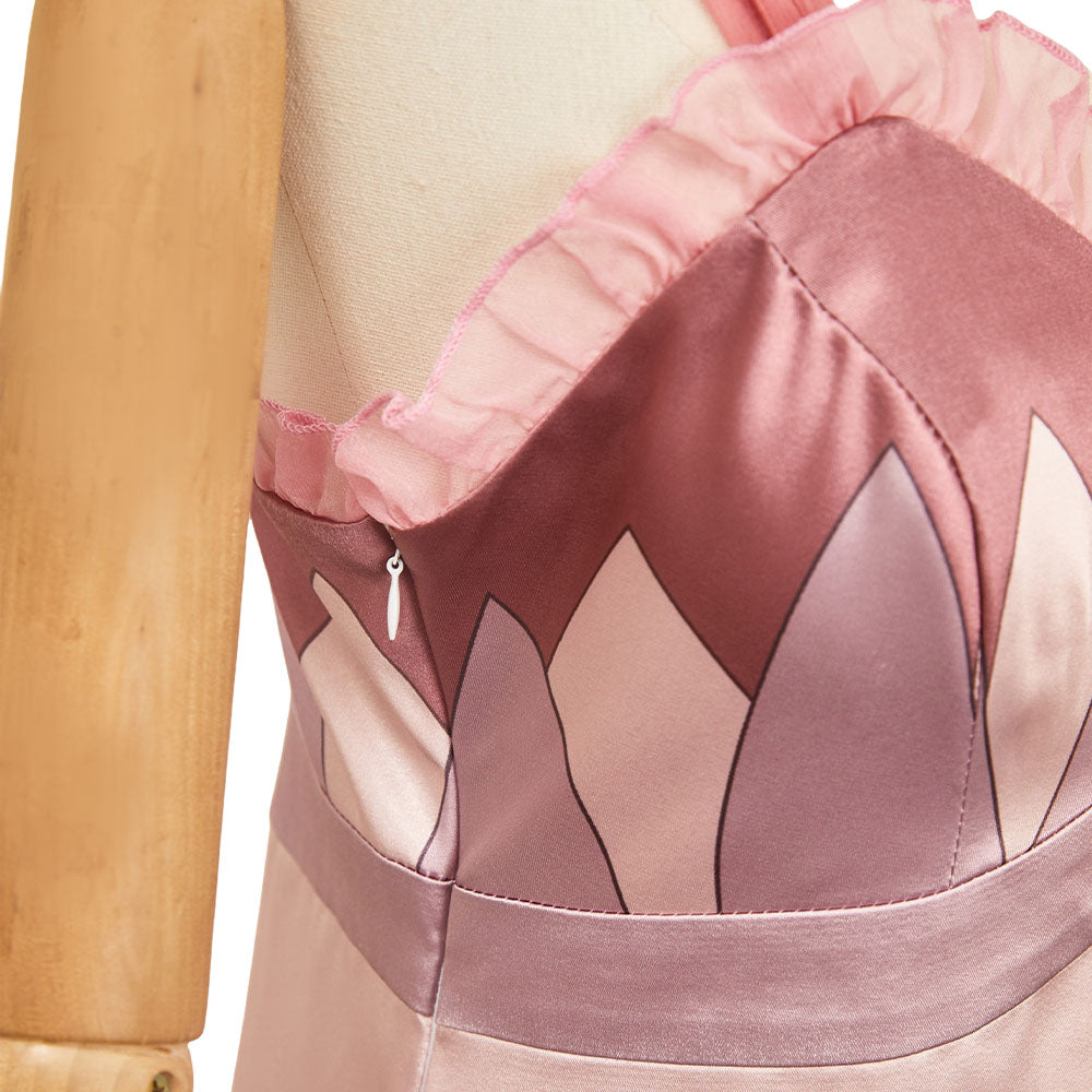 Wicked: For Good(2025) Glinda Robe à Bretelles Rose Cosplay Costume