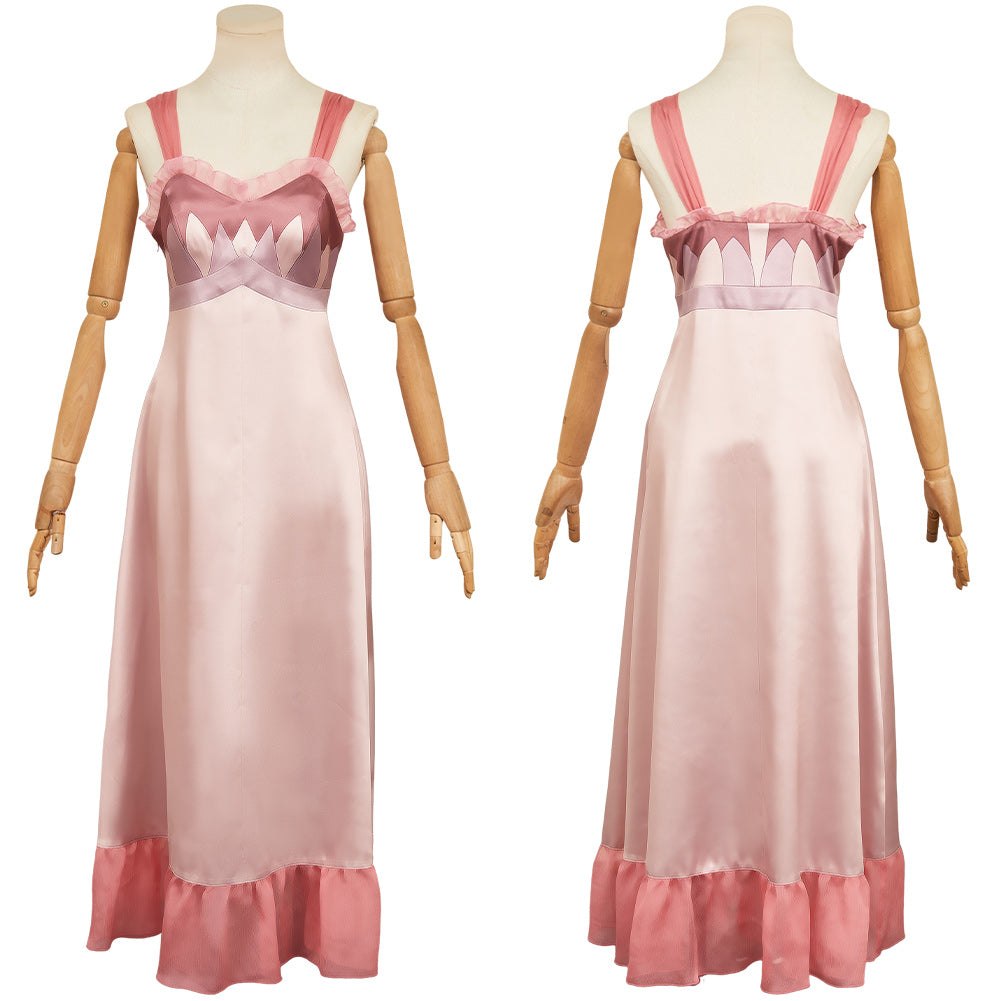 Wicked: For Good(2025) Glinda Robe à Bretelles Rose Cosplay Costume