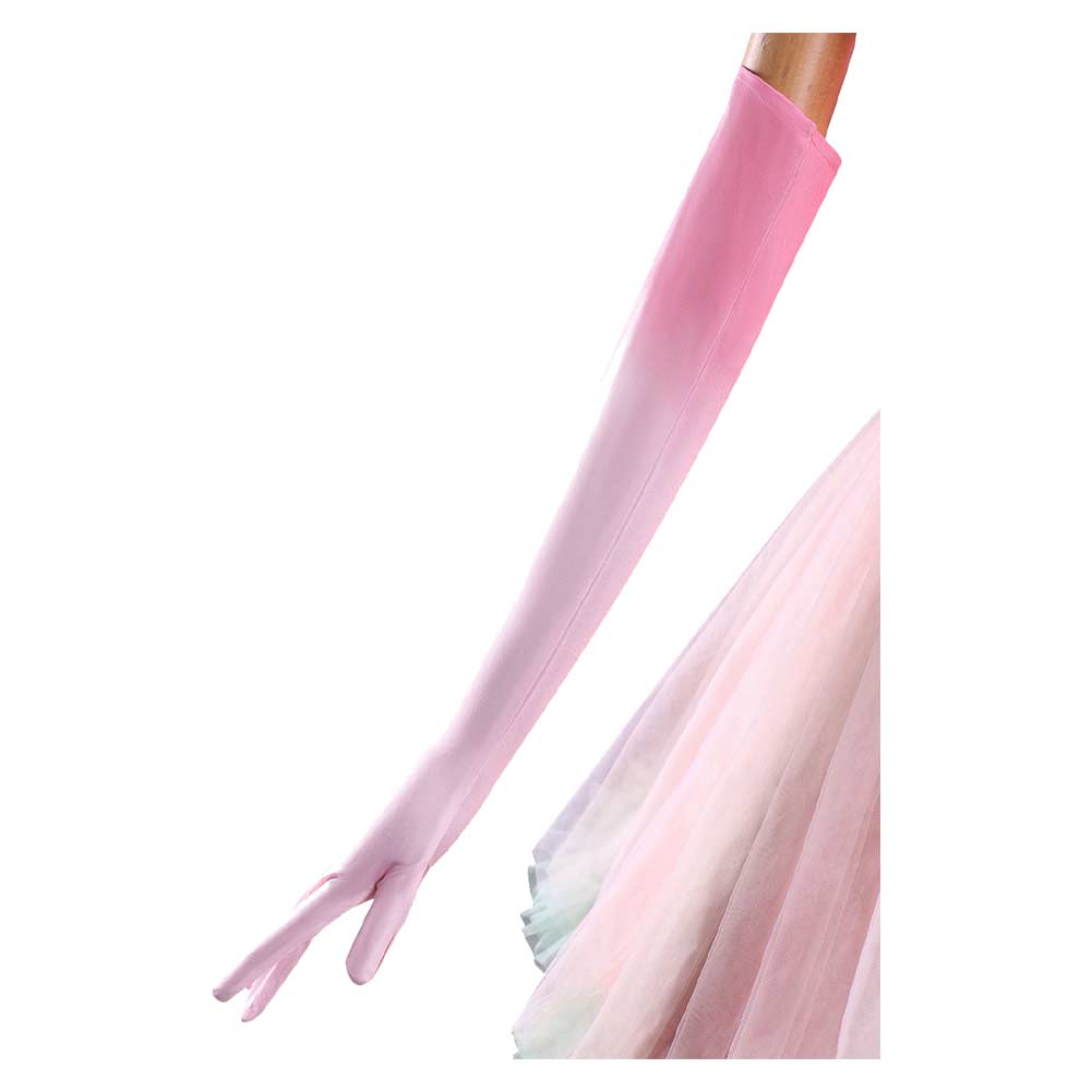 Wicked: For Good(2025) Glinda Robe de Célébration avec Volants Multiples Cosplay Costume