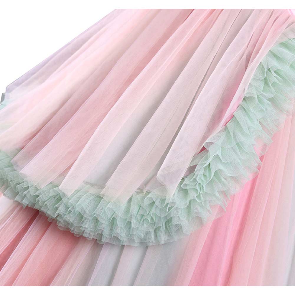 Wicked: For Good(2025) Glinda Robe de Célébration avec Volants Multiples Cosplay Costume