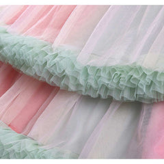 Wicked: For Good(2025) Glinda Robe de Célébration avec Volants Multiples Cosplay Costume