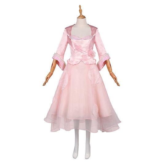 Wicked: For Good(2025) Glinda Robe Rose 2-pièces Cosplay Costume