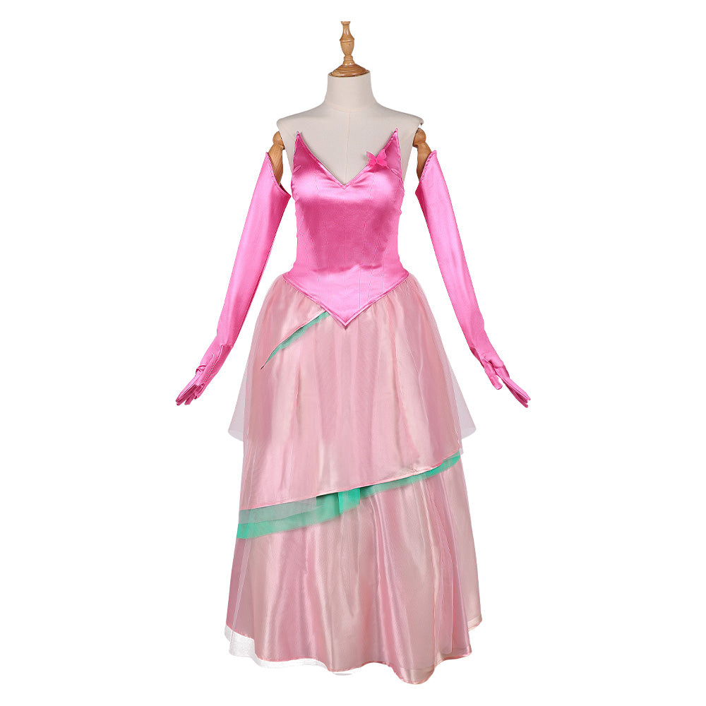Wicked: For Good(2025) Glinda Robe Rose Cosplay Costume