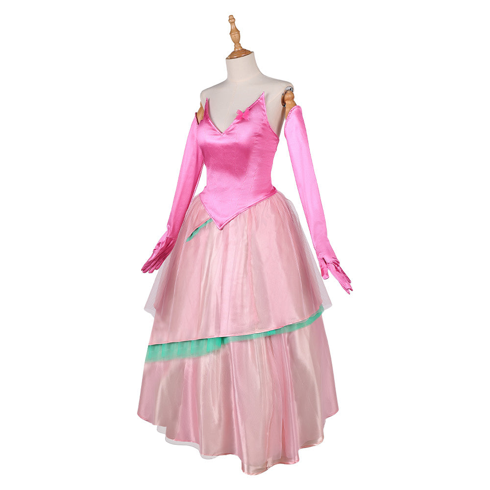 Wicked: For Good(2025) Glinda Robe Rose Cosplay Costume