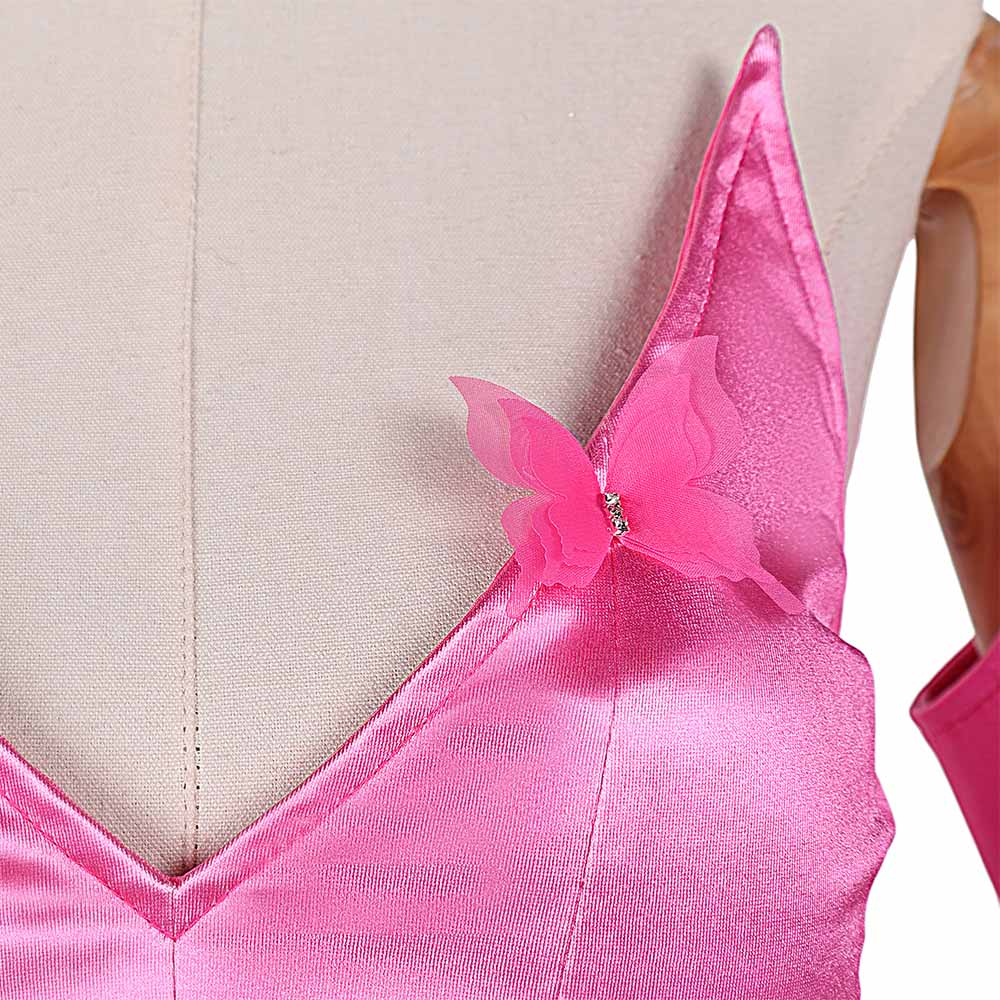 Wicked: For Good(2025) Glinda Robe Rose Cosplay Costume