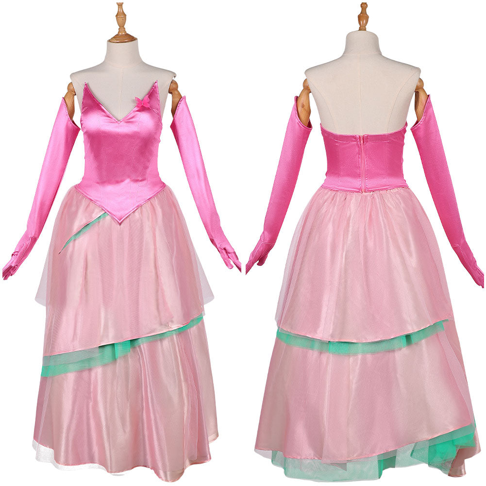 Wicked: For Good(2025) Glinda Robe Rose Cosplay Costume