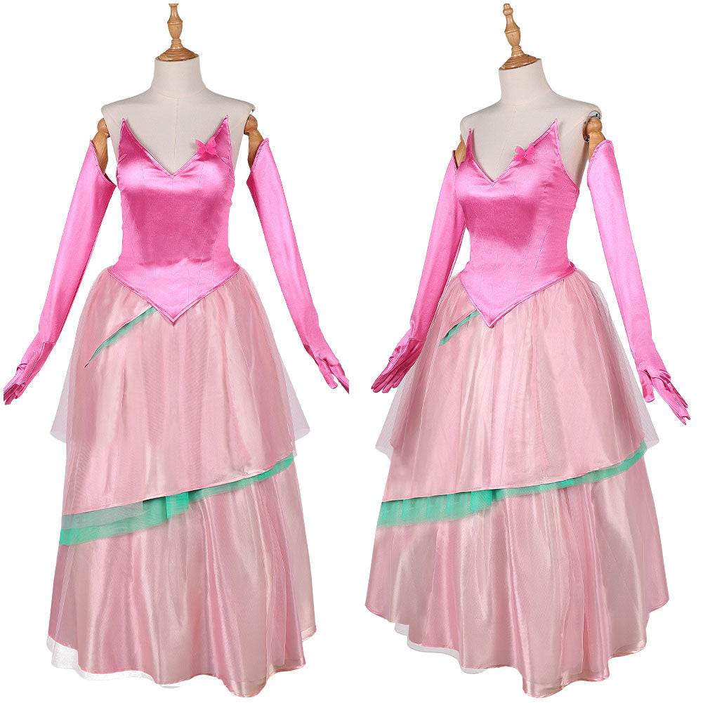 Wicked: For Good(2025) Glinda Robe Rose Cosplay Costume