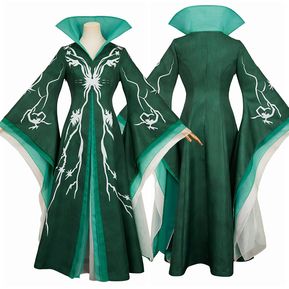 Wicked: For Good(2025) Madame Morrible Tenue Verte Cosplay Costume