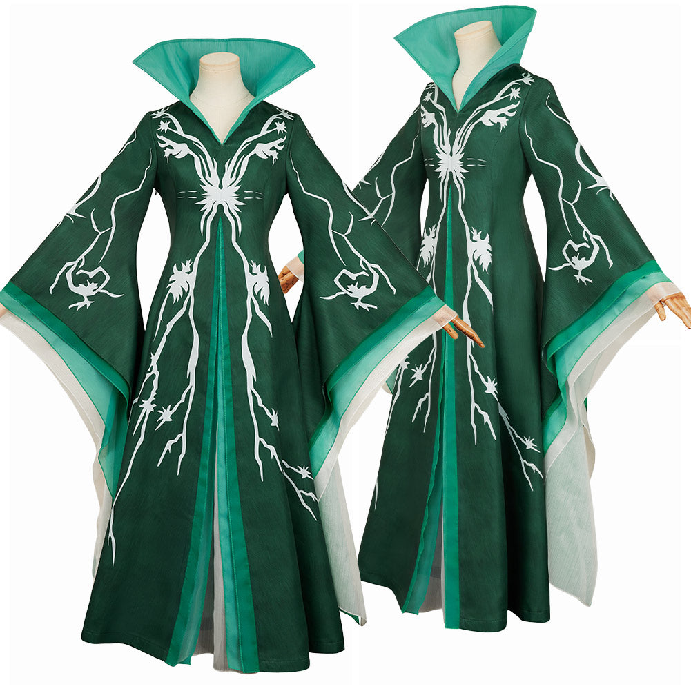 Wicked: For Good(2025) Madame Morrible Tenue Verte Cosplay Costume